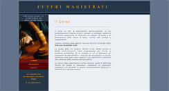 Desktop Screenshot of futurimagistrati.com